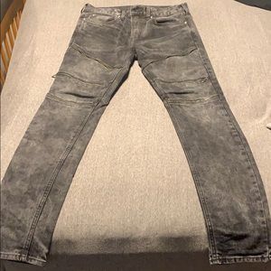 Pacsun skinny stacked jeans (black)